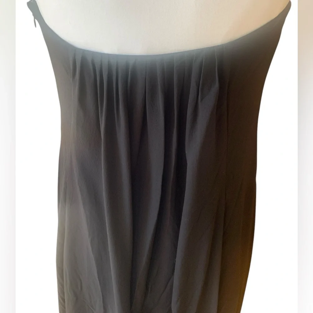 NWT Diane Von Furstenberg Silk Chiffon Formal Gown Dress Black Tie Wedding - Picture 11 of 12